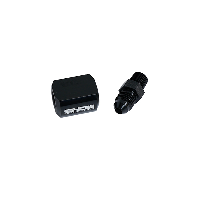 low profile water-methanol nozzle holder 4an 90* elbow